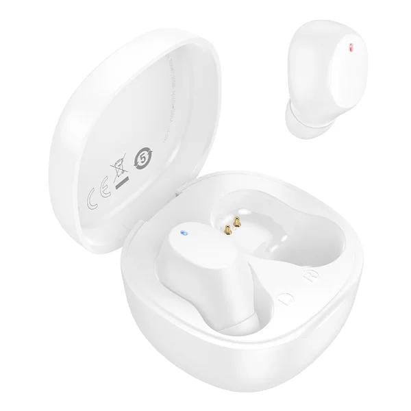 Навушники бездротові Borofone BW97 Clear TWS Bluetooth 5.4 з мікрофоном зарядним кейсом та 250 mAh White (6941991125607)