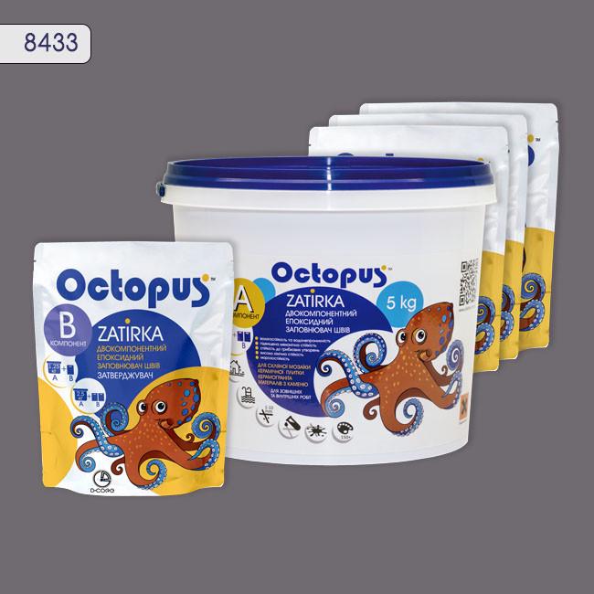 Фуга двухкомпонентная эпоксидная для плитки и мозаики Octopus 5 кг 8433