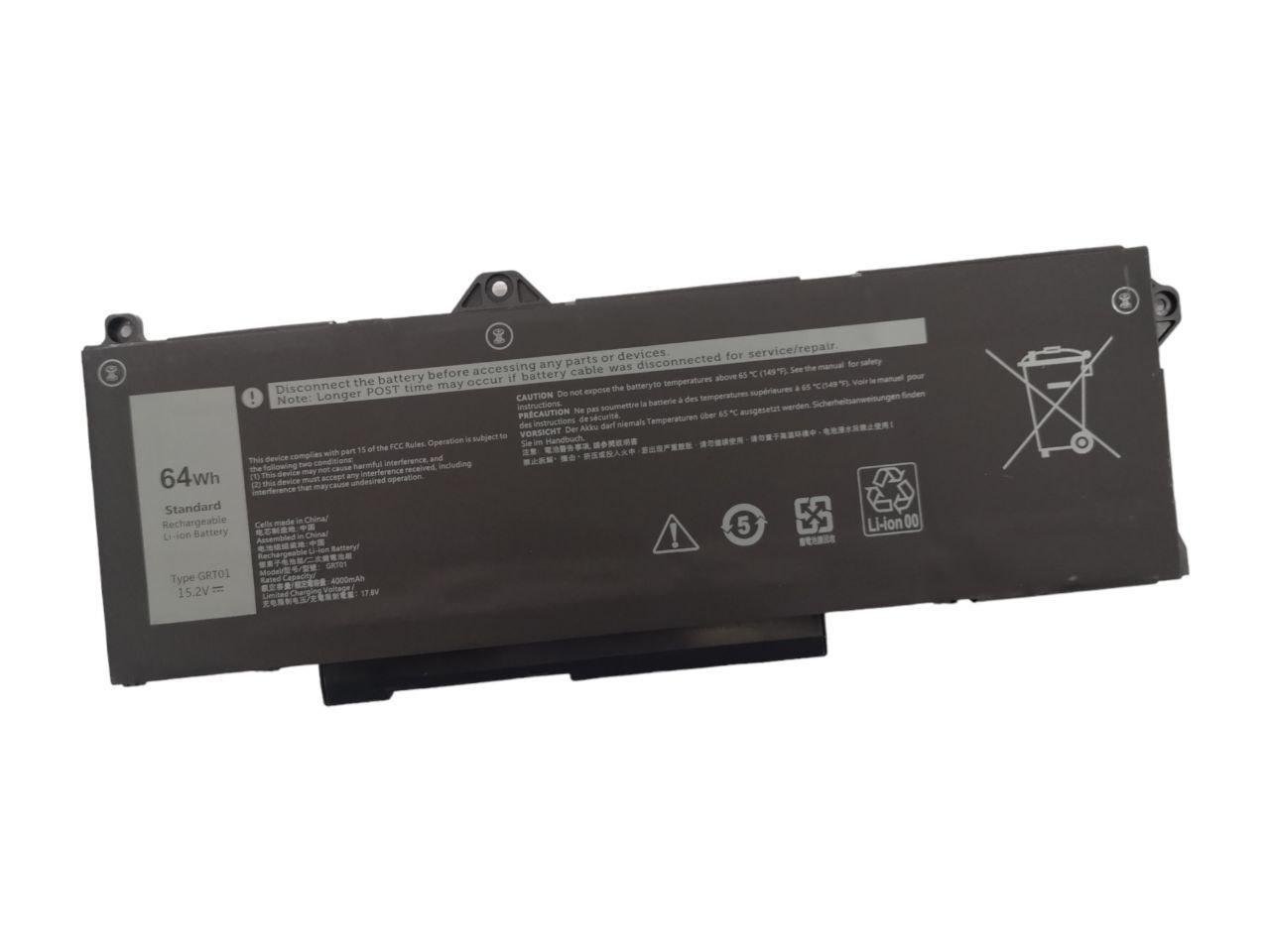 Аккумулятор для Dell Latitude 14 5421/5431/Precision 3470/3561/3571/GRT01 4000 mAh 64Wh