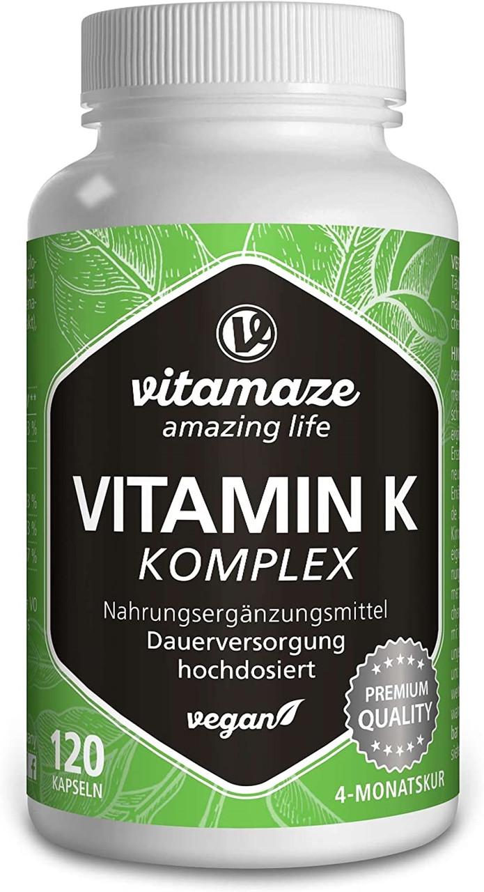 Витамины для иммунитета Vitamaze Комплекс Витамин K 120 капс. (50090343)