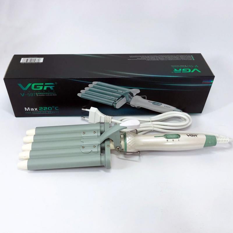 Плойка для создания волн профессиональная VGR V-597 с защитой турмалина 30 мм (VP-683)