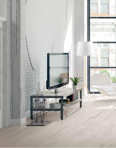 Паркетна дошка Floor`360 Дуб ICE WHITE 3-смугова Лак