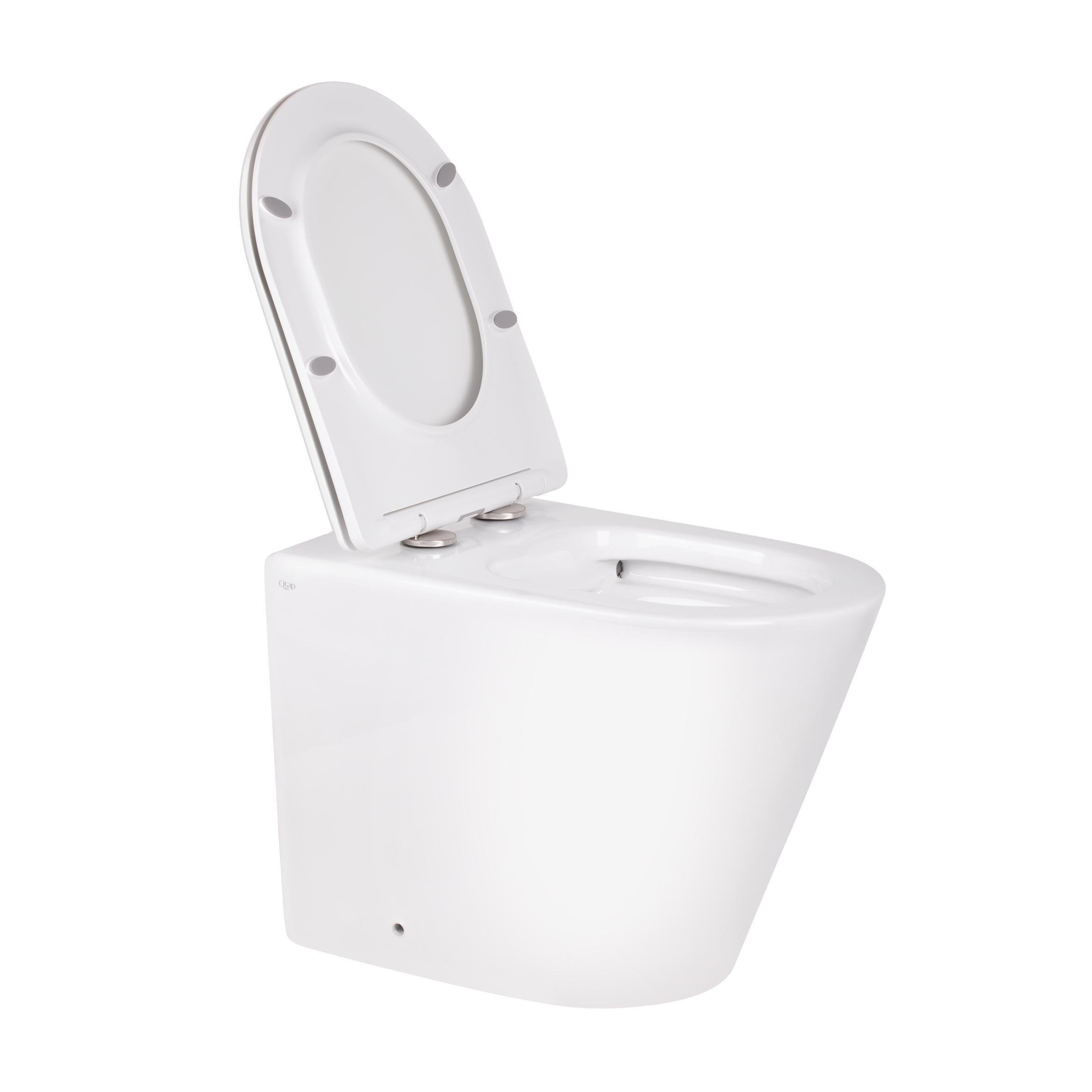 Унитаз напольный Qtap Swan QT16223178W безободковый с сиденьем Soft-close (SD00045432) - фото 12