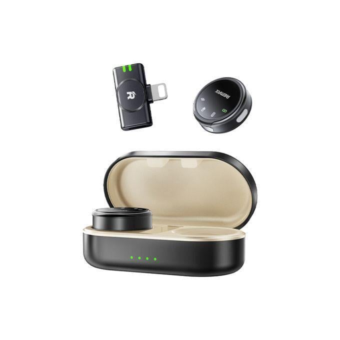 Мікрофонна система бездротова REMAX K16 dual-mic Lightning Black (6954851248682)