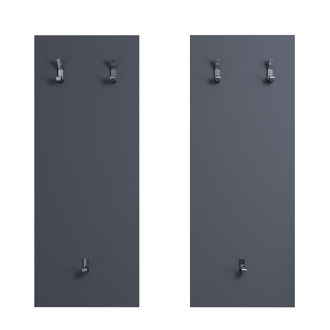 Вешалка настенная DiPortes Кс-26 78/102 см Антрацит (01393)