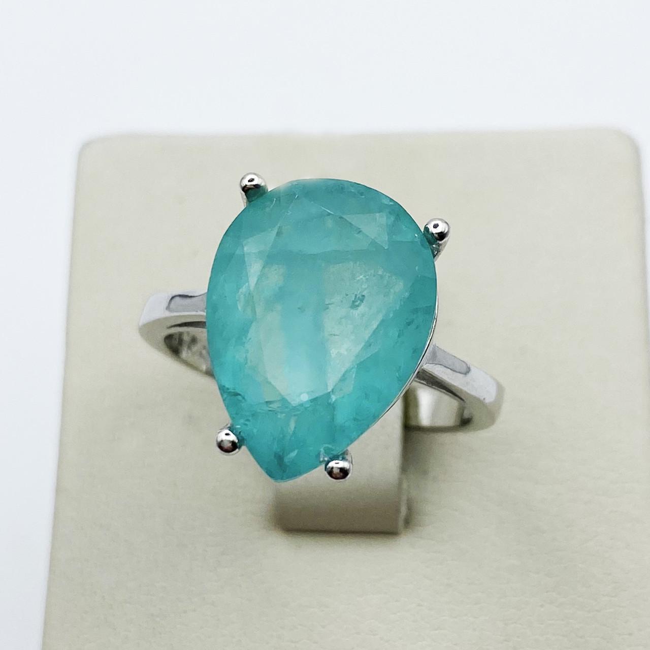 Кольцо серебряное с турмалином Параиба р. 19 4,43 г (1893452383) Кольцо серебряное с турмалином Параиба р. 19 4,43 г (1893452383)