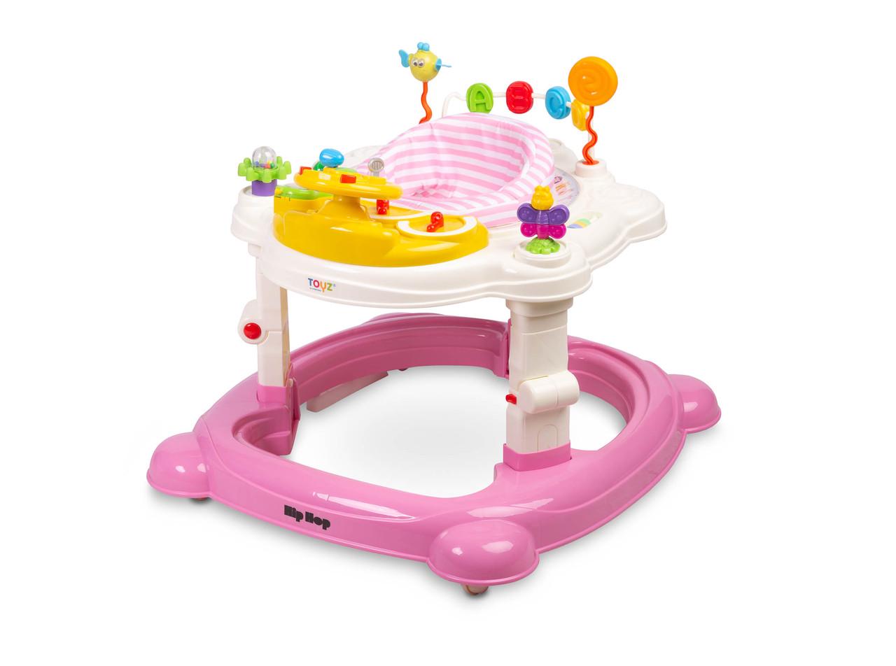 Ходунки Caretero Hip Hop со звуковыми и световыми эффектами 3в1 Pink (395739)
