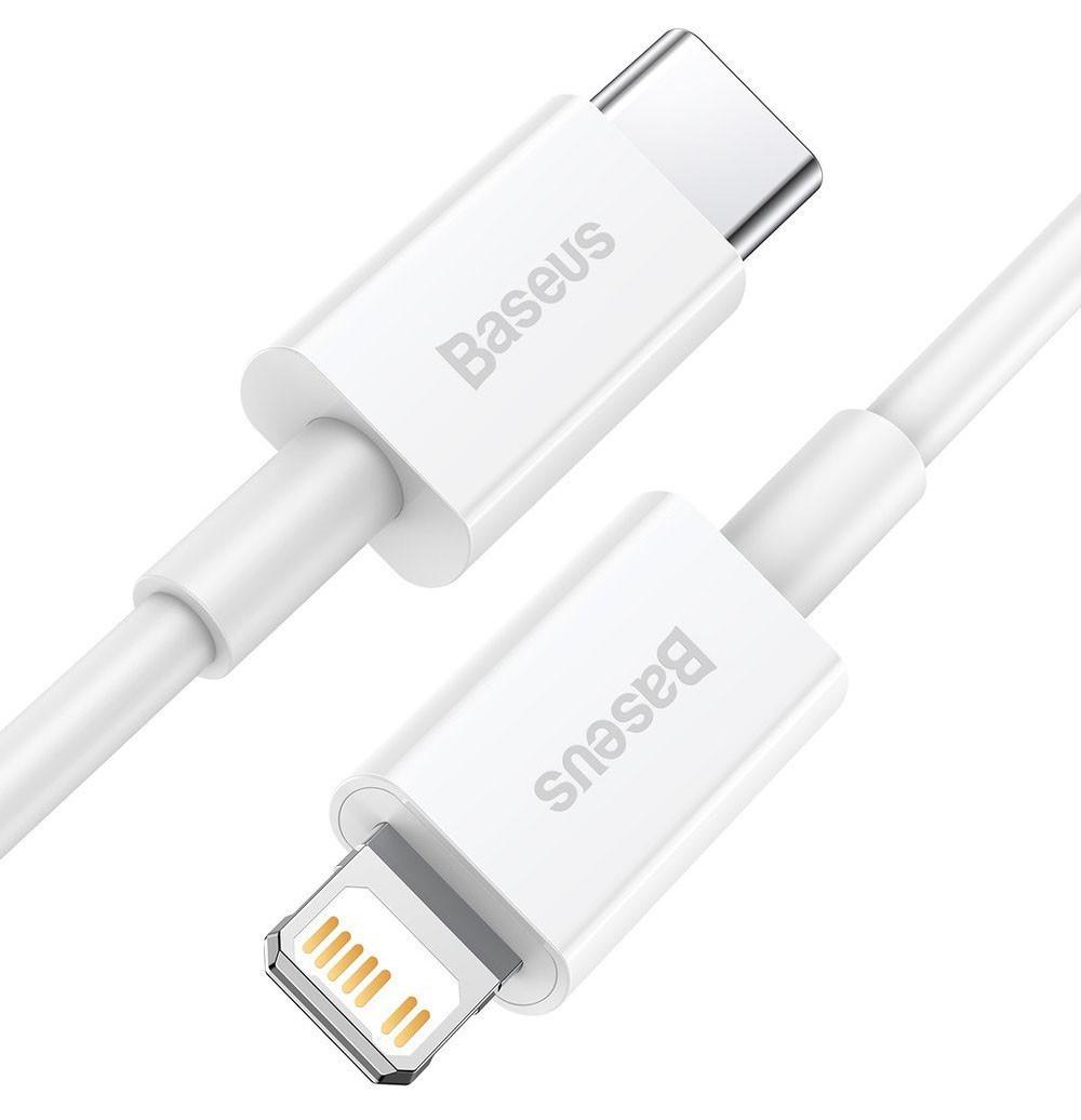 Кабель для зарядки смартфона Baseus Type-C-Lightning 20 Вт 1,5 м Білий (CATLYS-B02) - фото 2