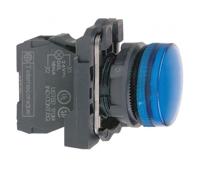 Лампа сигнальная Schneider Electric Harmony XB5 22 мм LED 240 V AC Синий (XB5AVM6) Лампа сигнальная Schneider Electric Harmony XB5 22 мм LED 240 V AC Синий (XB5AVM6)