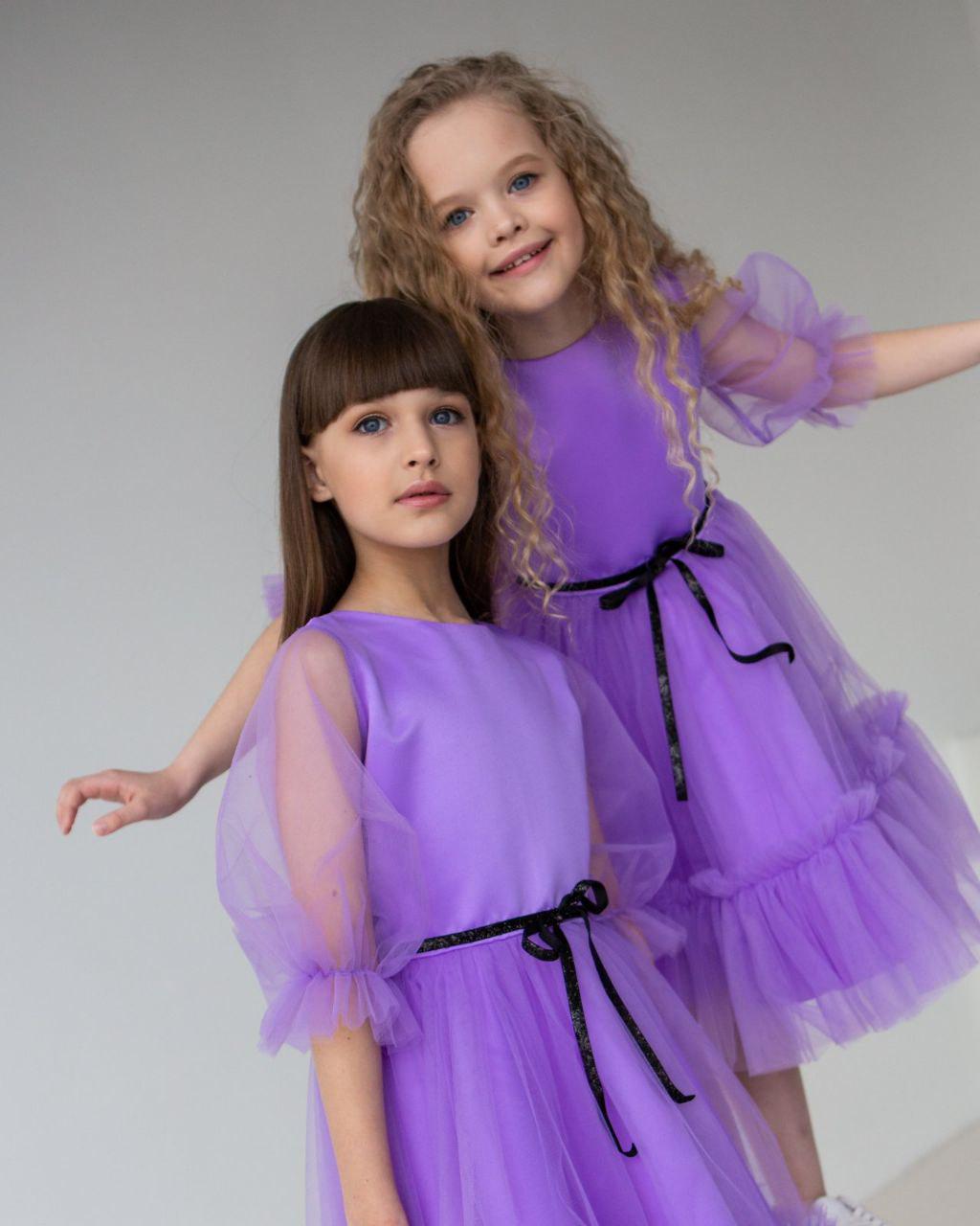 Платье праздничное для девочки 104 см Фиолетовый (2229160391) - фото 10 Платье праздничное для девочки 104 см Фиолетовый (2229160391) - фото 10