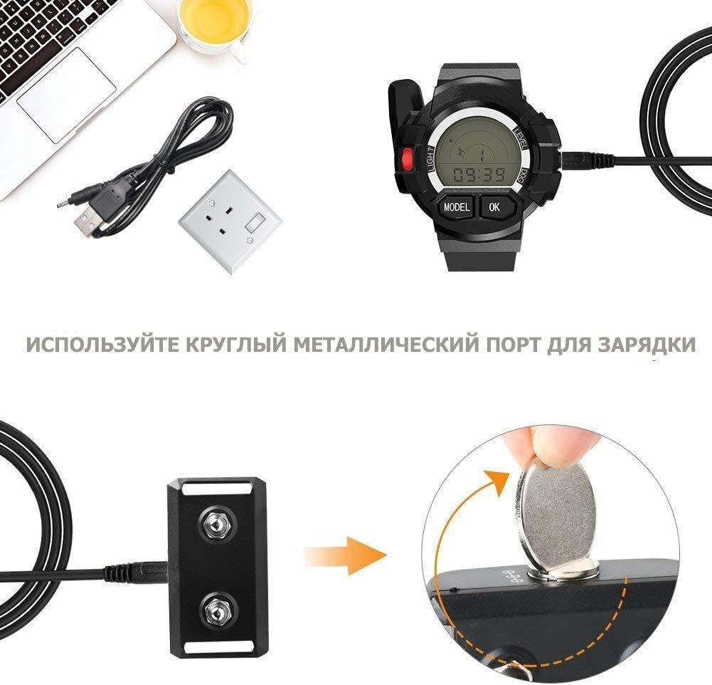 Часы с электроошейником Digital Lion T213 для дрессировки собак до 300 м - фото 4 Часы с электроошейником Digital Lion T213 для дрессировки собак до 300 м - фото 4