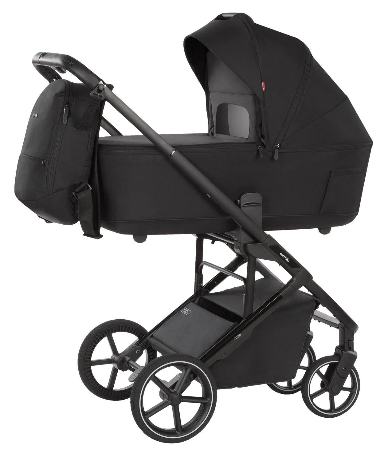 Коляска універсальна CARRELLO Alfa CRL-6522 2в1 Rock Black