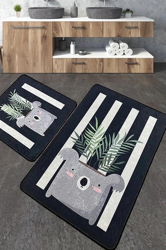 Набор ковриков для ванной комнаты Rovio 60х100 см/50х60 см Разноцветный (344220)