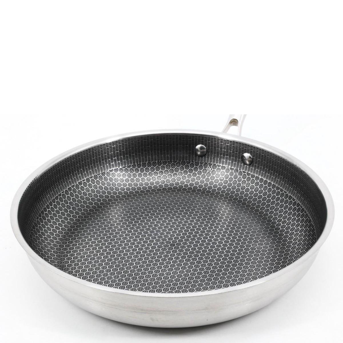 Сковорода HONEYCOMB из нержавеющей стали 28х6,2 см с антипригарным покрытием с крышкой (30452045) - фото 4 Сковорода HONEYCOMB из нержавеющей стали 28х6,2 см с антипригарным покрытием с крышкой (30452045) - фото 4