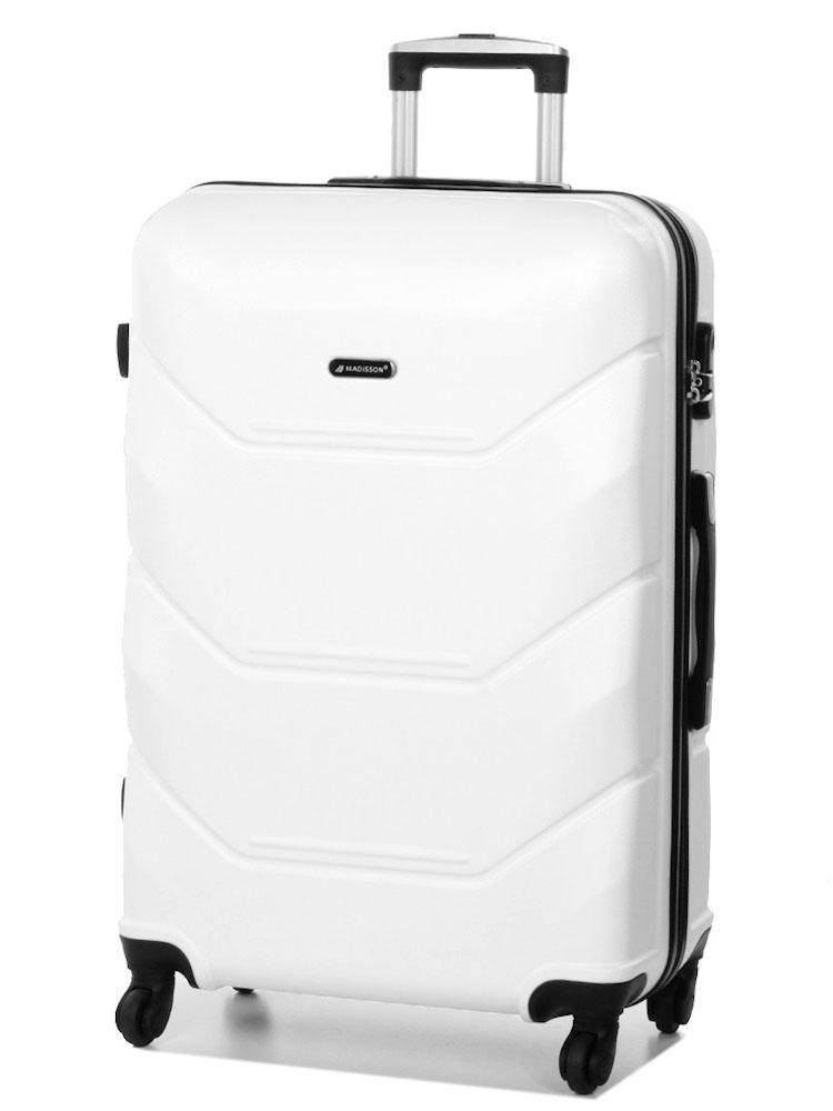 Чемодан большой Madisson Snowball 32303 L пластиковый 105 л Белый Чемодан большой Madisson Snowball 32303 L пластиковый 105 л Белый