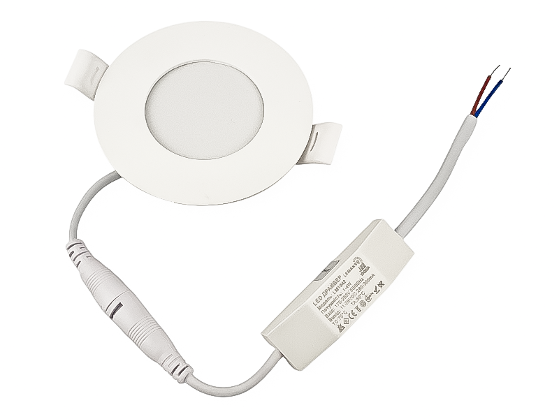 Светильник врезной LED Lemanso LM1042 Комфорт круглый 3W 210Lm 6500K (9675)