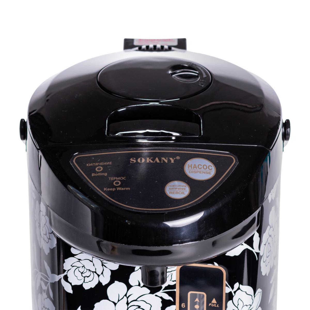 Термопот Sokany SK-09057 с функцией поддержки температуры 1600 Вт 6,8 л (7352) - фото 14