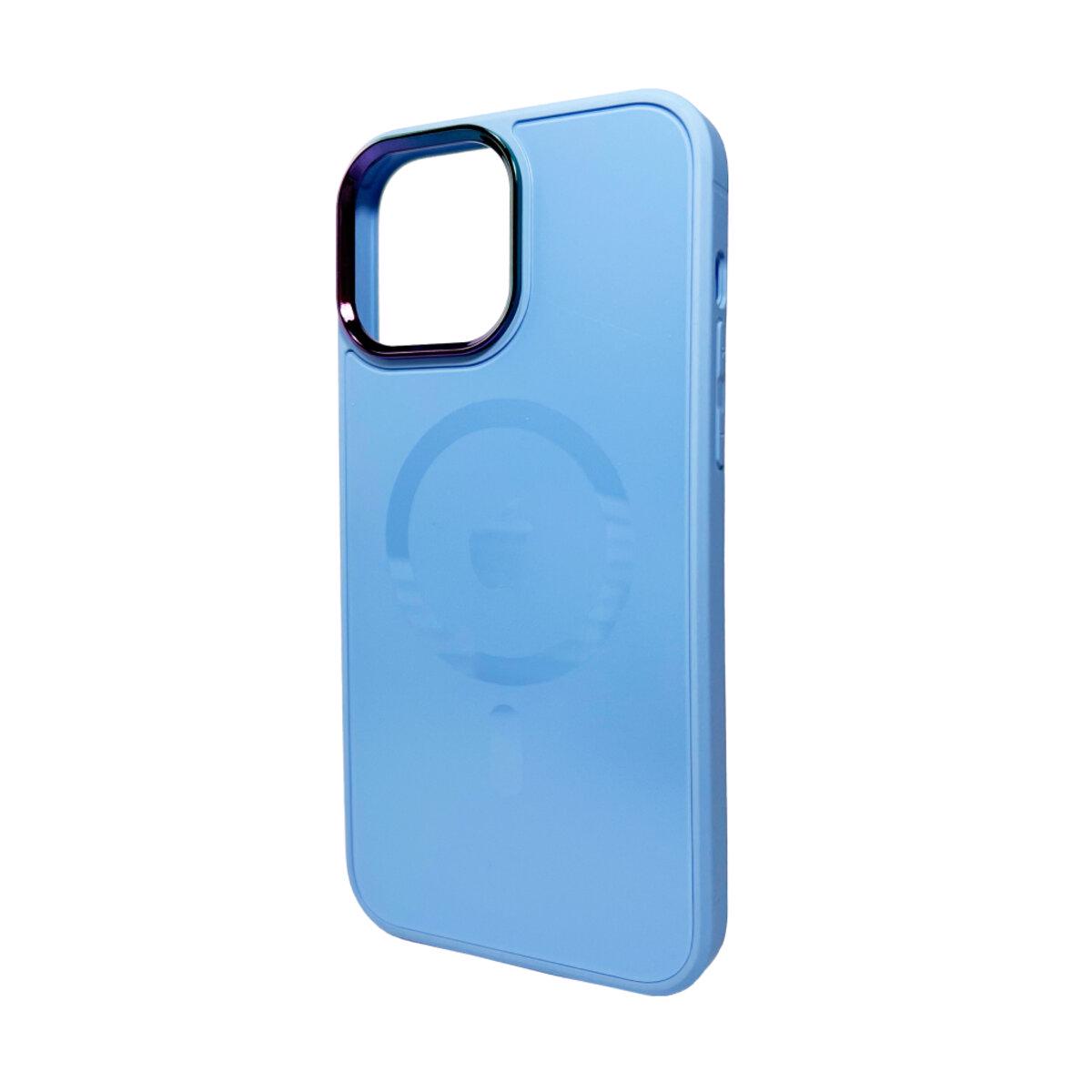Протиударний чохол для Apple iPhone 15 Pro Max AG Glass Sapphire MagSafe / Sierra Blue