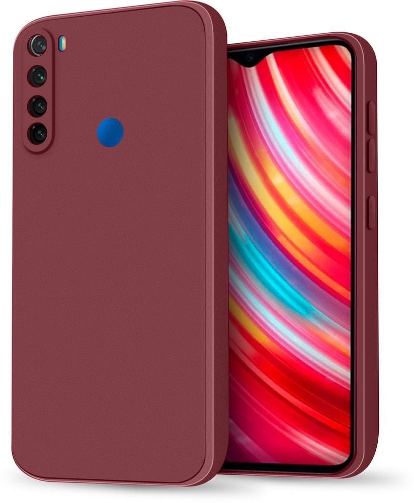 Силиконовый чехол HardCorner Xiaomi Redmi Note 8 2021 (с микрофиброй) Wine (38093-42)