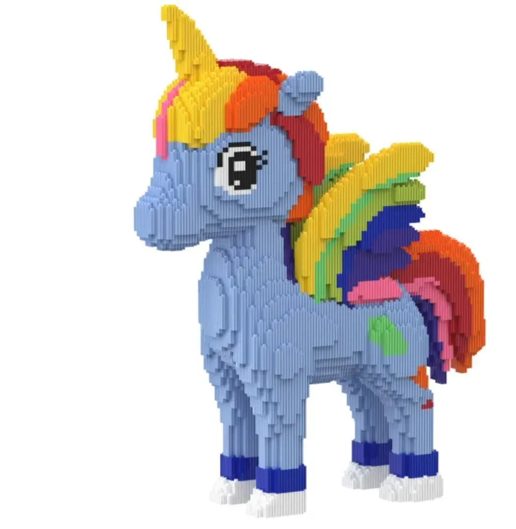 Конструктор Magic Bloks 3D Пони из пластика на 12790 дет. Голубой (150-98-97025)