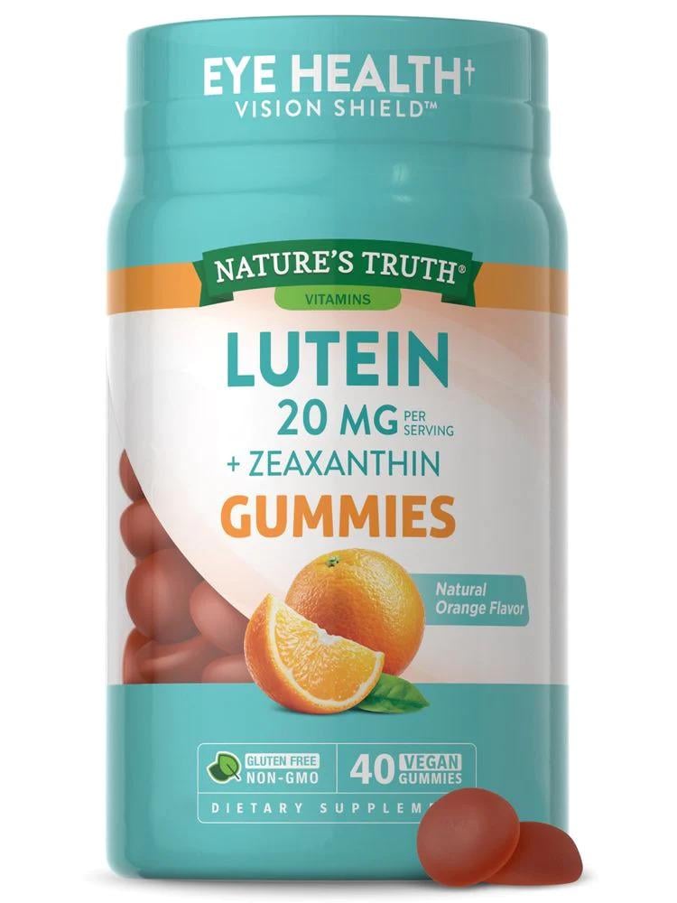 Лютеин зеаксантин Nature's Truth Lutein Zeaxanthin Orange 20 mg per serving 40 gummies