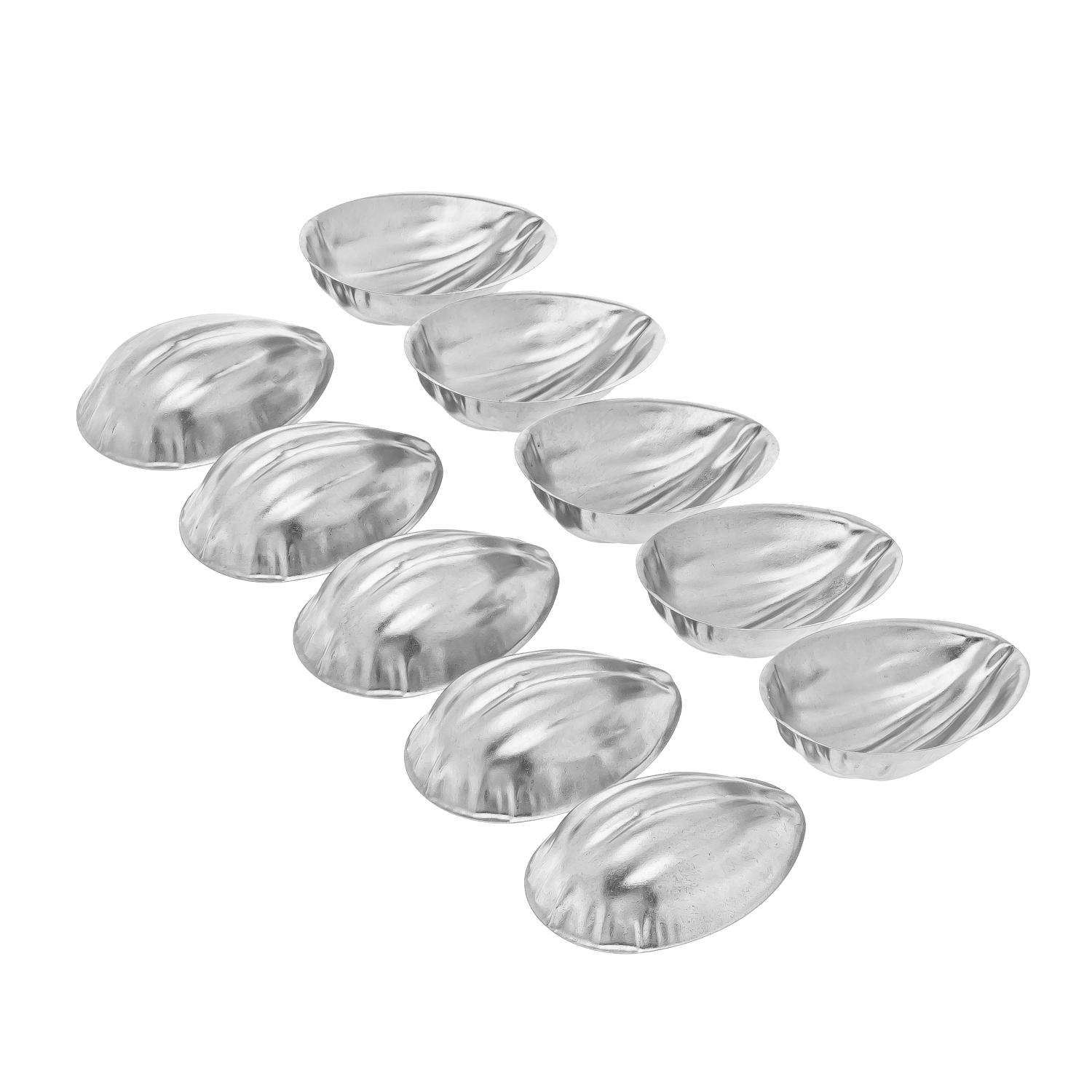 Формочки для выпечки печенья орешки с ребристой поверхностью металлические (86999) - фото 4 Формочки для выпечки печенья орешки с ребристой поверхностью металлические (86999) - фото 4