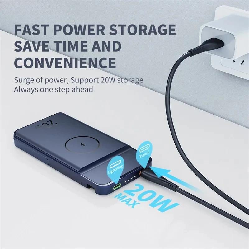 Аккумулятор внешний с MagSafe PROOVE Power Stand 20W 10000 mAh Black (PBPS20030001) - фото 4 Аккумулятор внешний с MagSafe PROOVE Power Stand 20W 10000 mAh Black (PBPS20030001) - фото 4