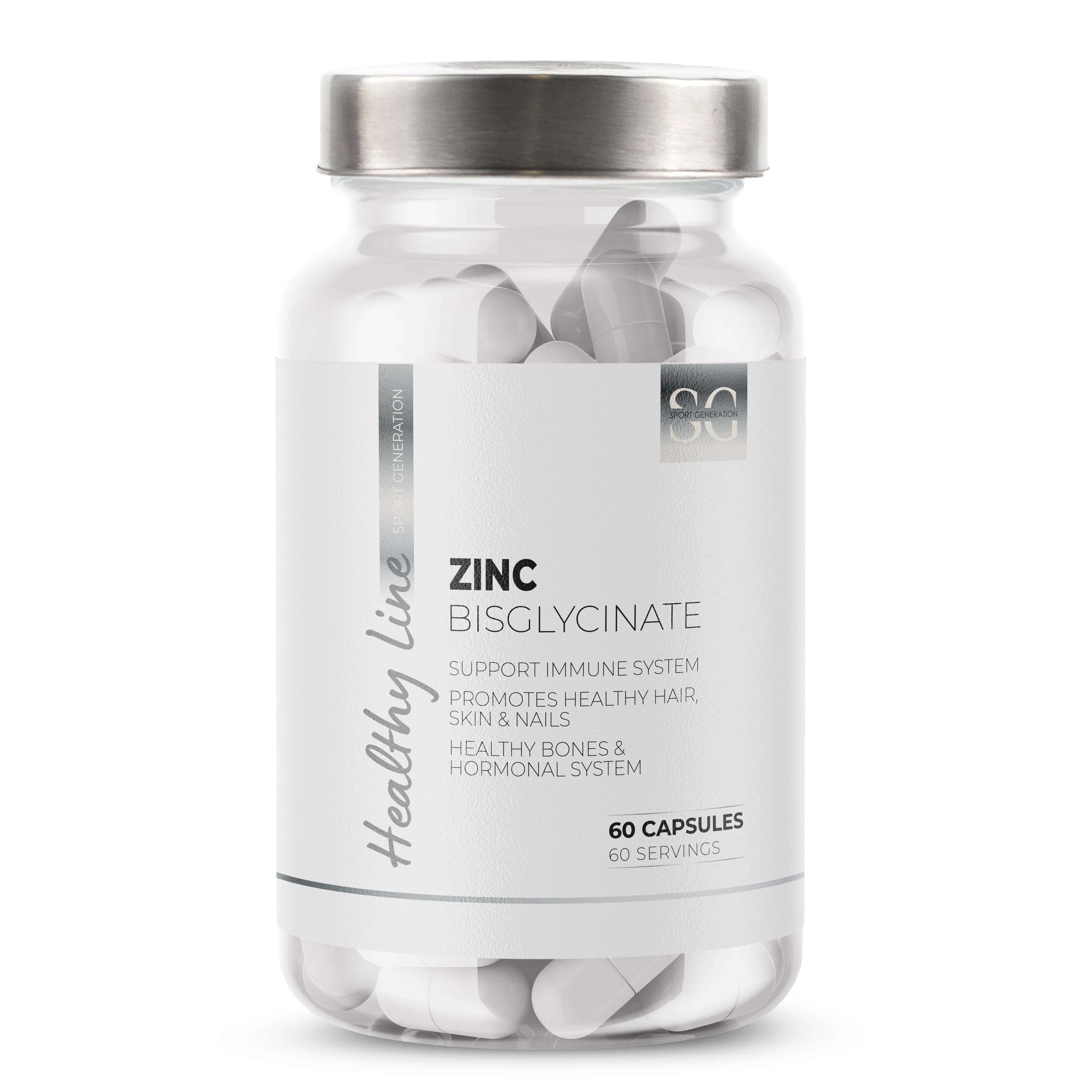 Цинк бісгліцинат Sport Generation Zinc Bisglycinate 30 мг 60 caps