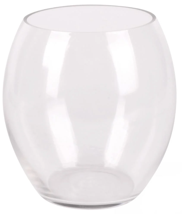 Ваза стеклянная 15 см (R35664)