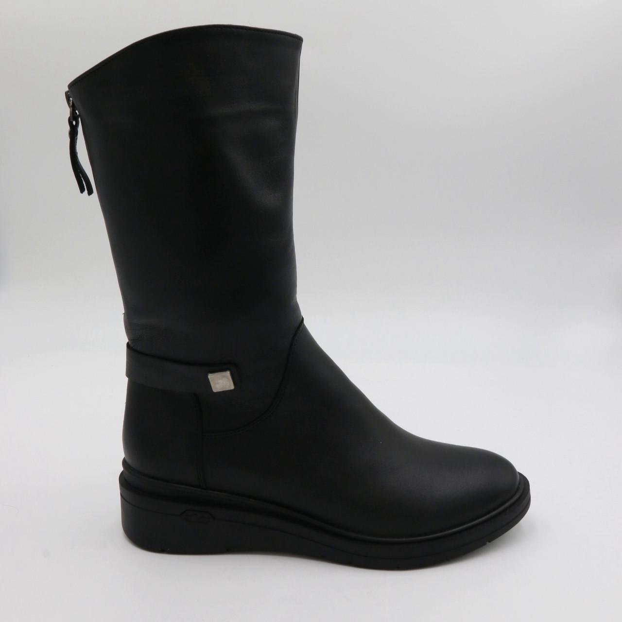 Сапоги женские зимние Pandora кожаные р. 39 Черный (3068) - фото 4