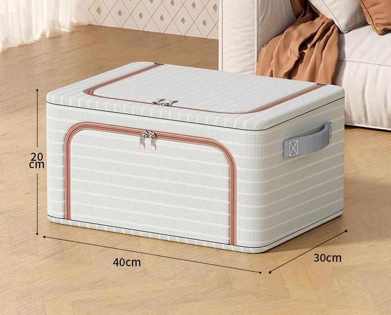 Органайзер для зберігання речей 18441 20х30х40 см 24 л світло-сірий (5003876) - фото 2