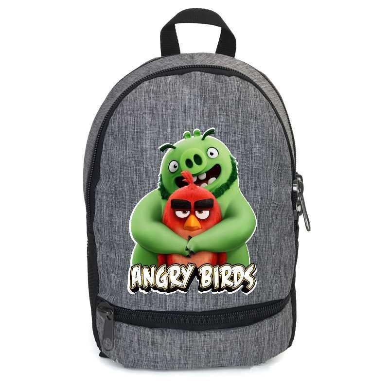 Школьный рюкзак подростковый Cappuccino Toys с принтом Angry Birds ANG-0018-gry 12,5 л Серый (2133990369)