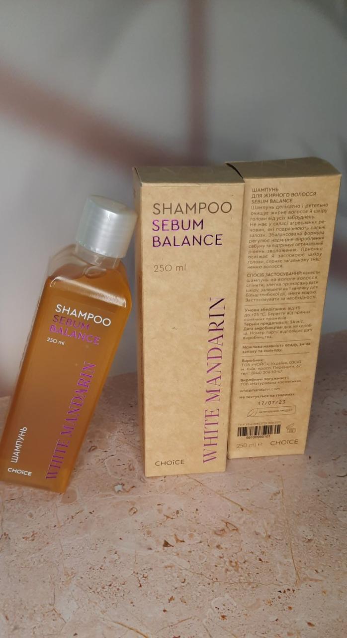 Шампунь для жирного волосся біля коріння White Mandarin SEBUM BALANCE (1939707823) - фото 3 Шампунь для жирного волосся біля коріння White Mandarin SEBUM BALANCE (1939707823) - фото 3