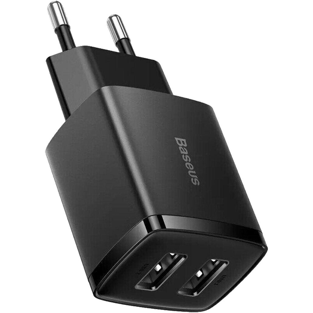 Зарядное устройство сетевое Baseus Compact Charger 2U 10.5 W Black (CCXJ010201)