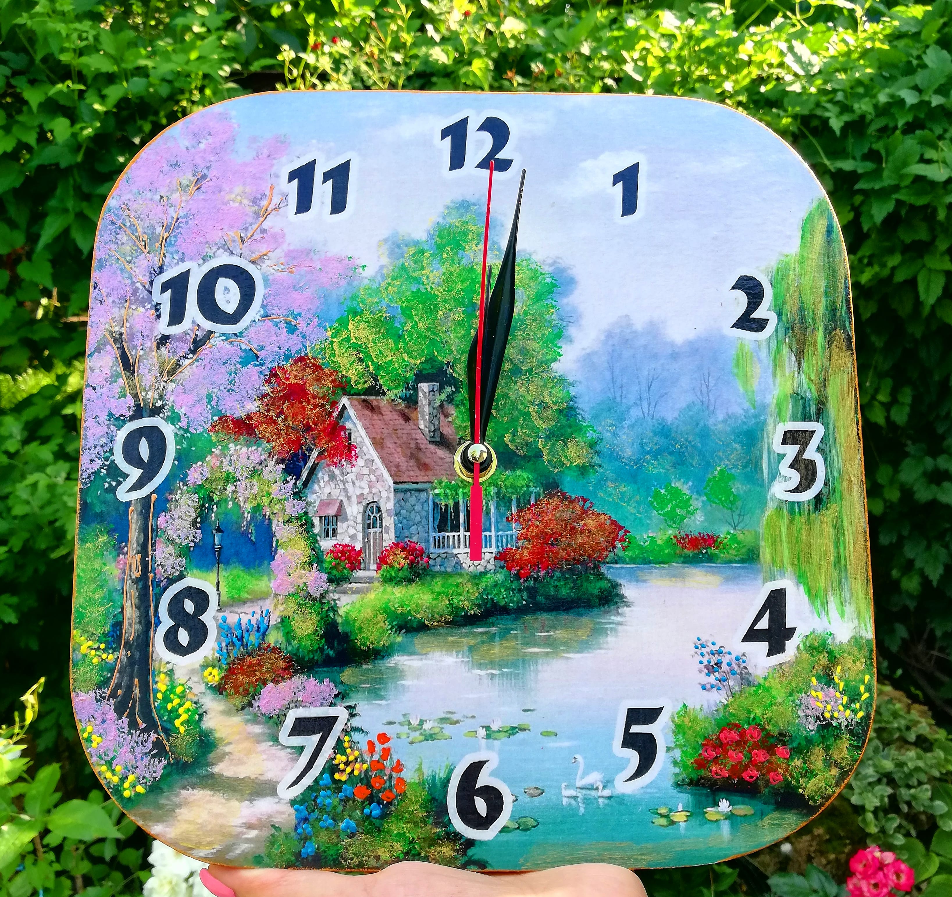 Часы настенные интерьерные Okl Gifts 25х25 см 258