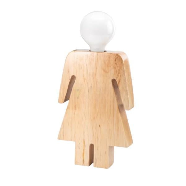 Настільна лампа Wood Woman з лампою (TL-M-0006WD з/л)