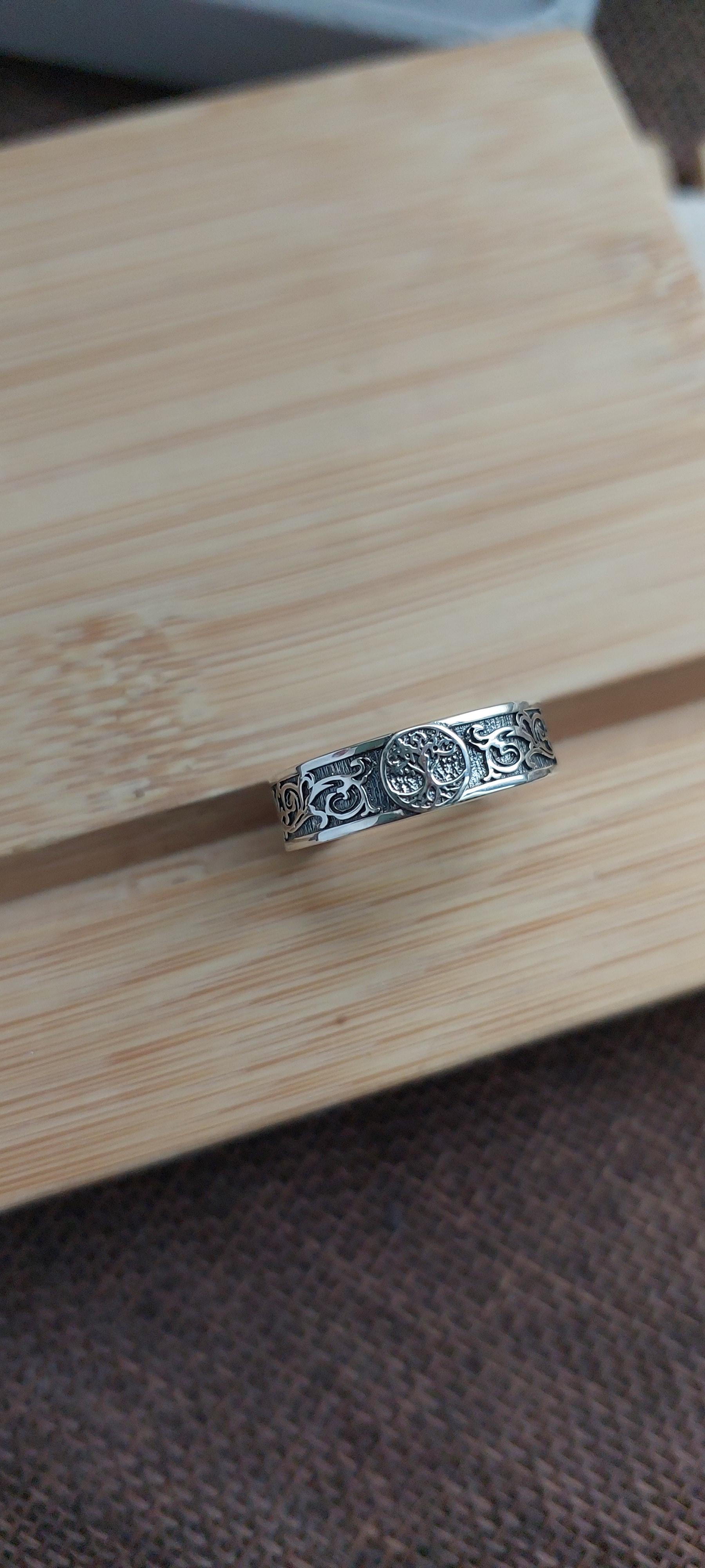 Каблучка Твій образ Дерево Життя Кельтський орнамент срібло 925 проби з чорнінням (652)