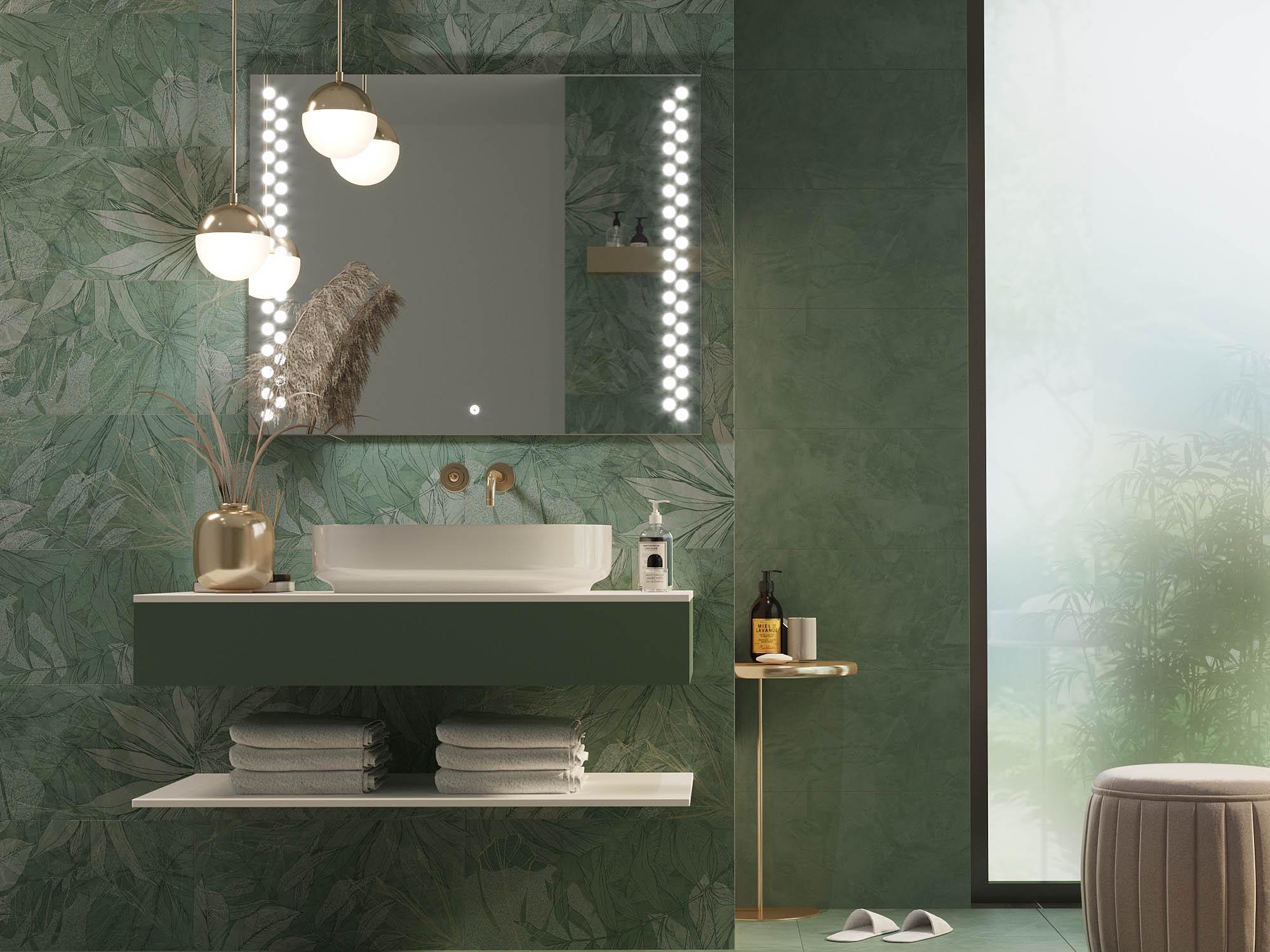 Зеркало Dim Dzerkal JOMIA с LED-подсветкой и сенсорным управлением 80х60 см (10696)