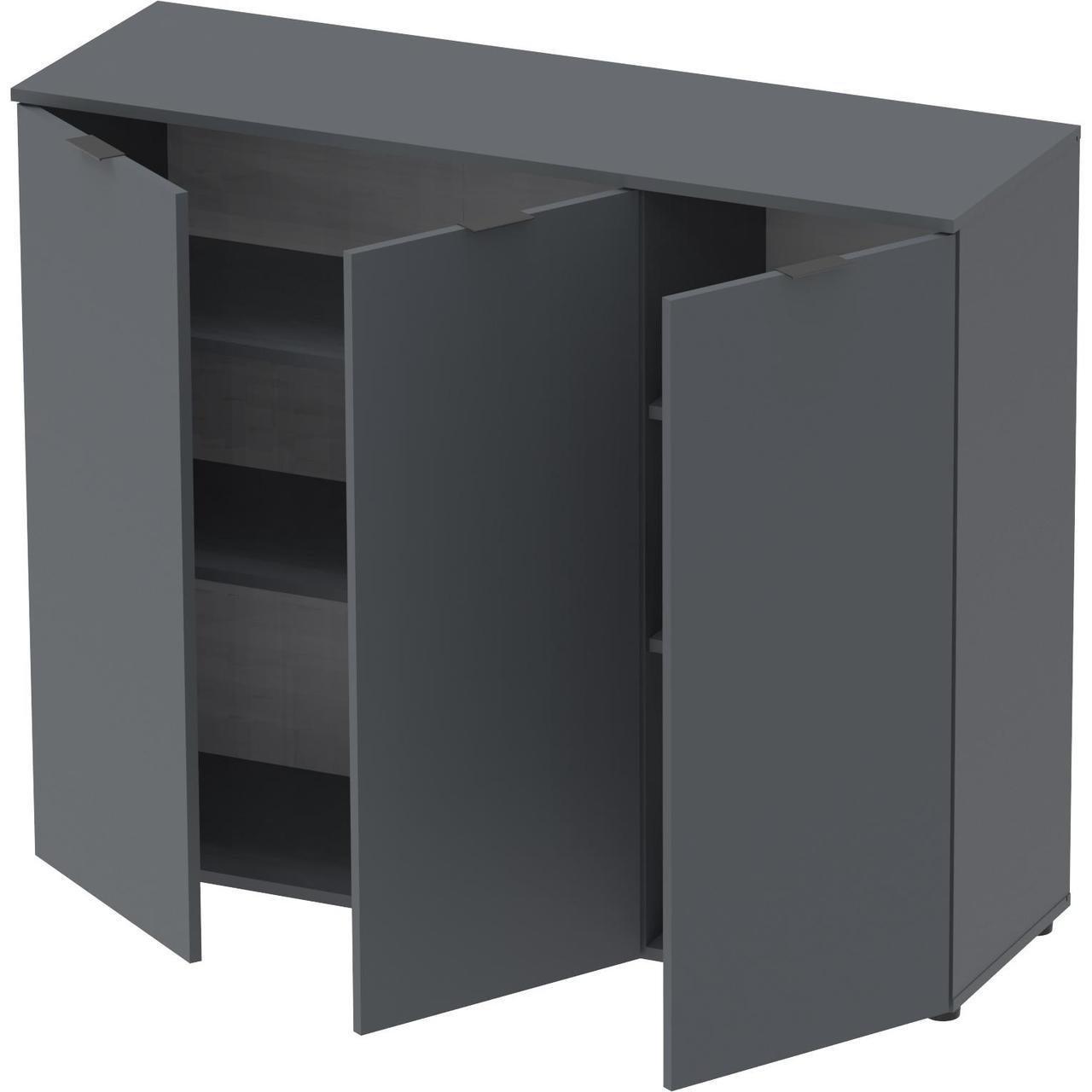 Комод в гостиную Doros Рон 6 120х38х100 см Графит (DRS-011303) - фото 2 Комод в гостиную Doros Рон 6 120х38х100 см Графит (DRS-011303) - фото 2