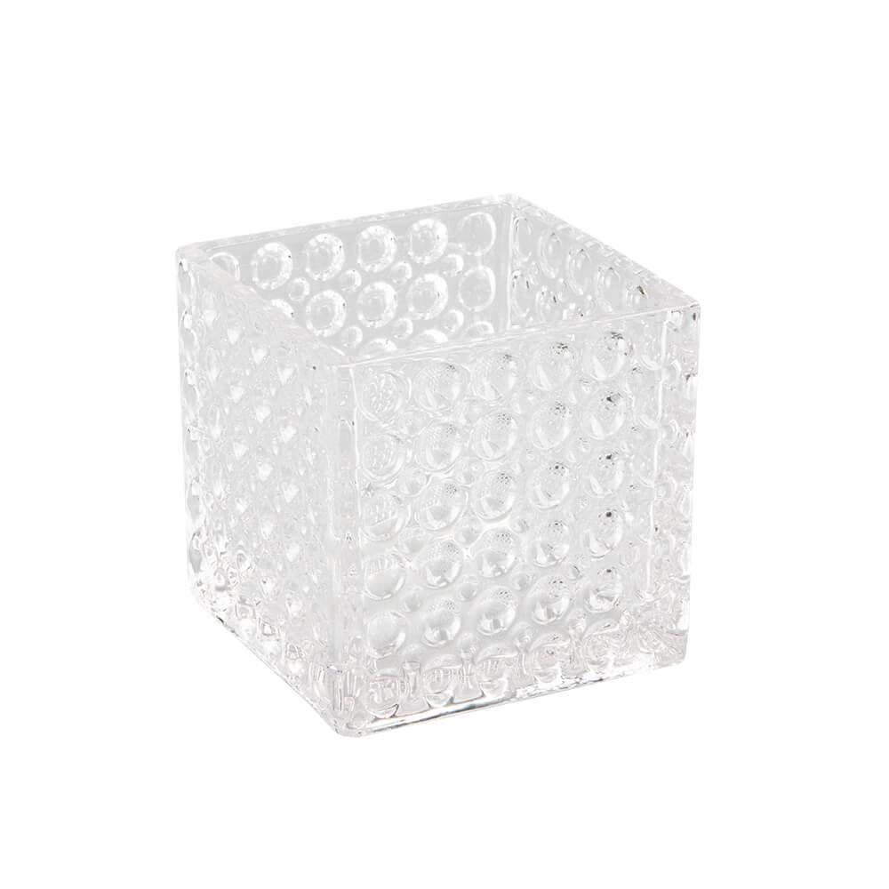 Настольная стеклянная ваза Light House Роса 12,5 см Белый