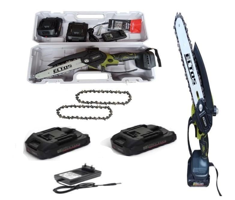 Пила мини цепная аккумуляторная Eltos АПЦ-20V/6-К бак под масло/шина 150 мм/2 аккумуляторы 2 Ач/ЗУ/подсветка рабочей зоны (25248453) - фото 3 Пила мини цепная аккумуляторная Eltos АПЦ-20V/6-К бак под масло/шина 150 мм/2 аккумуляторы 2 Ач/ЗУ/подсветка рабочей зоны (25248453) - фото 3