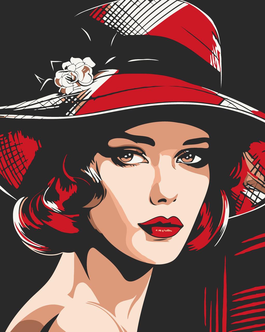 Картина по номерам ART CRAFT Изящная стильная девушка 40х50 см