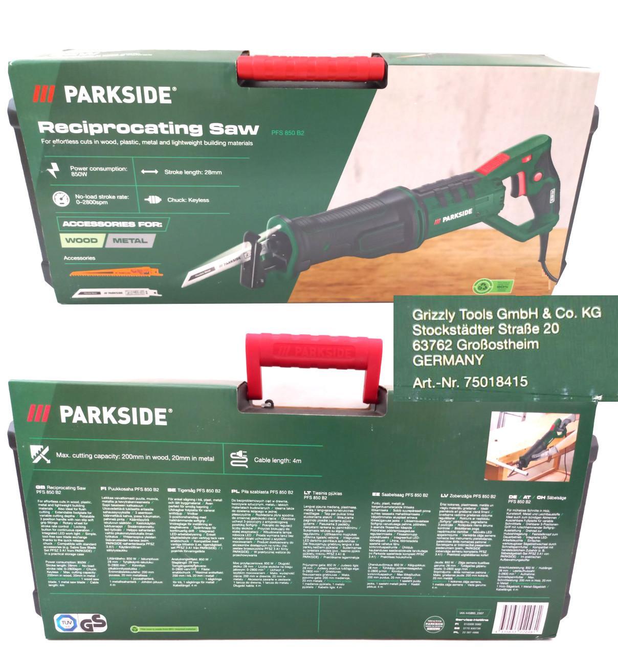 Шабельна пила PARKSIDE PFS 850 B2 в кейсі - фото 11