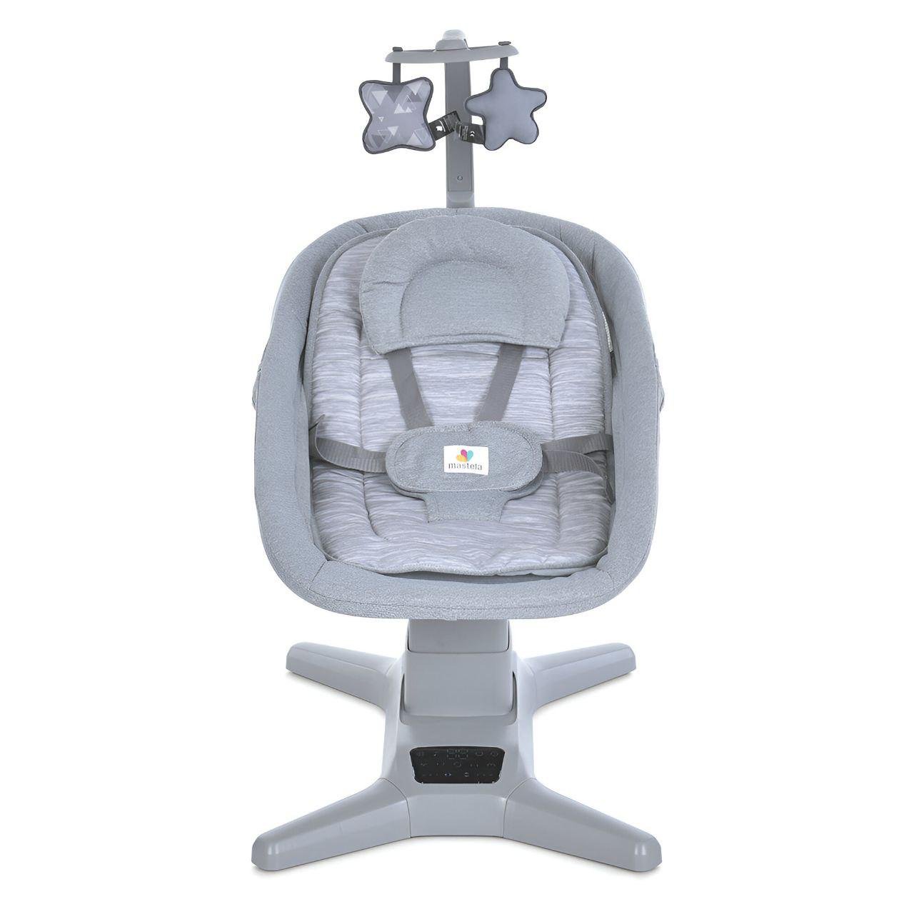 Заколисуючий центр 2в1 Mastela 8303 сенсорна панель керування/дуга з іграшками Темно-Сірий (24200908) - фото 3 Заколисуючий центр 2в1 Mastela 8303 сенсорна панель керування/дуга з іграшками Темно-Сірий (24200908) - фото 3