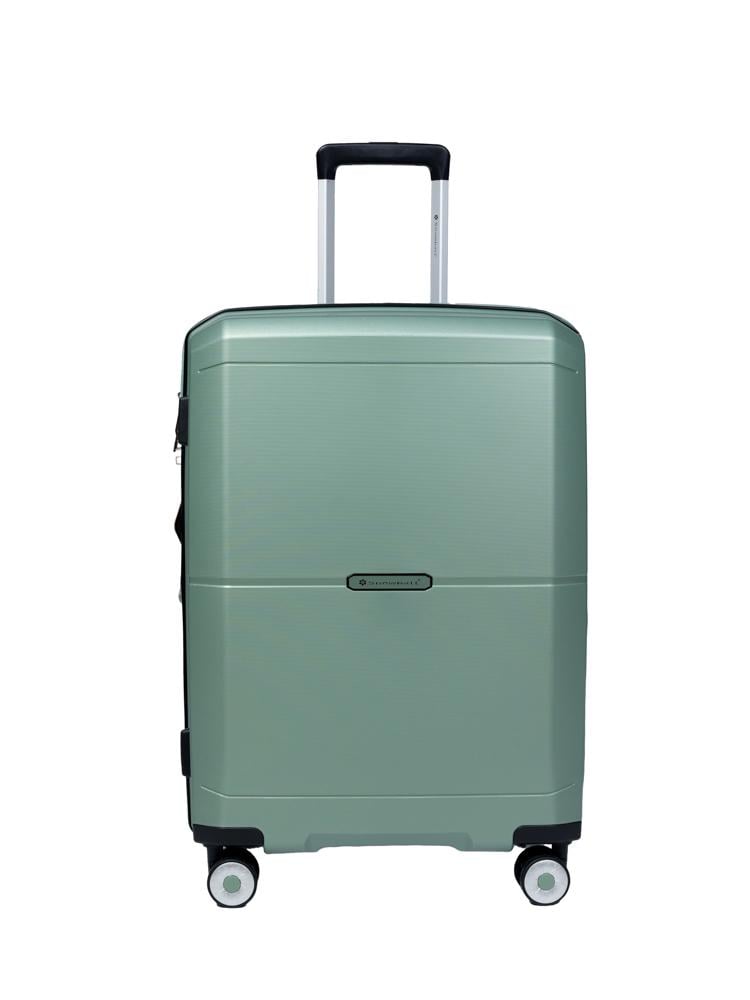 Чемодан средний Snowball 49103 полипропилен M Зеленый