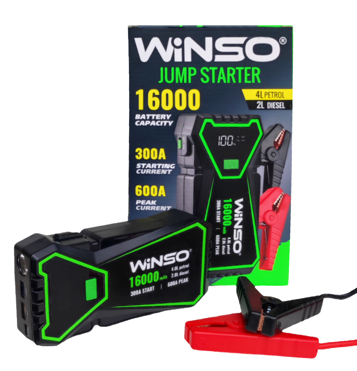 Пусковое устройство WINSO 16000 мАч (140300)