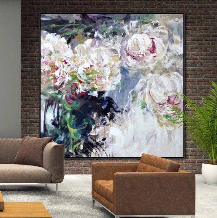 Картина на холсте ArtSale Цветы 70х70 см flwr0001