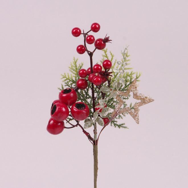 Декоративная ветка Flora 12 шт. (75737)