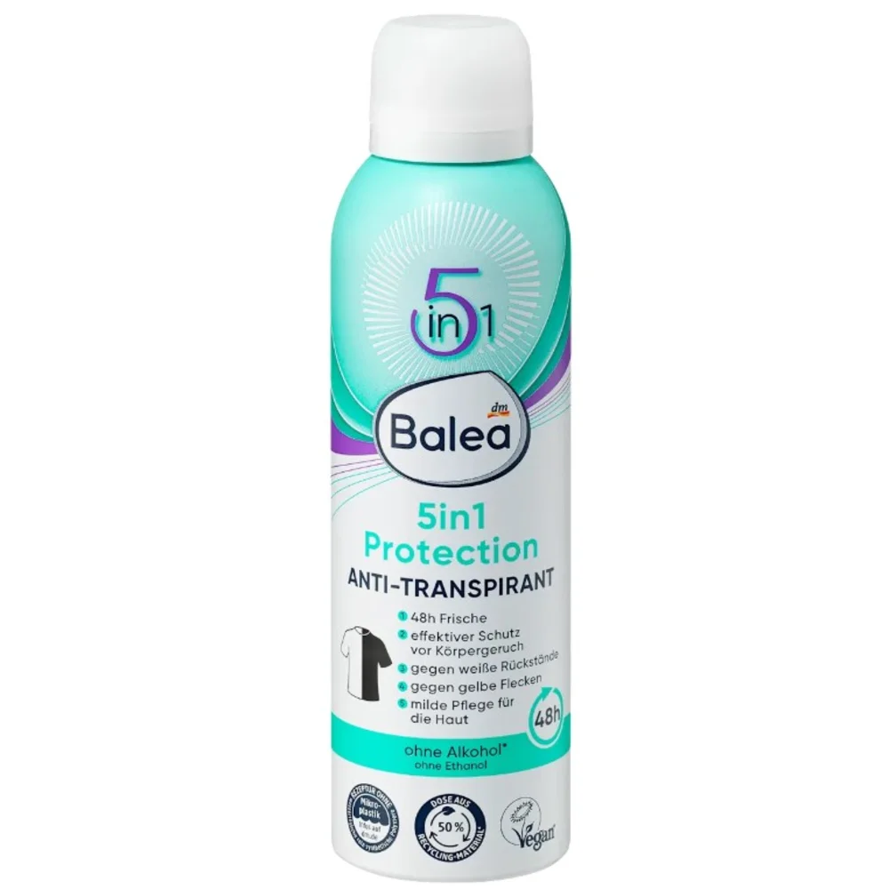 Дезодорант-антиперспирант женский Balea 5 in 1 Protection 200 мл (EPI-15102025-329)