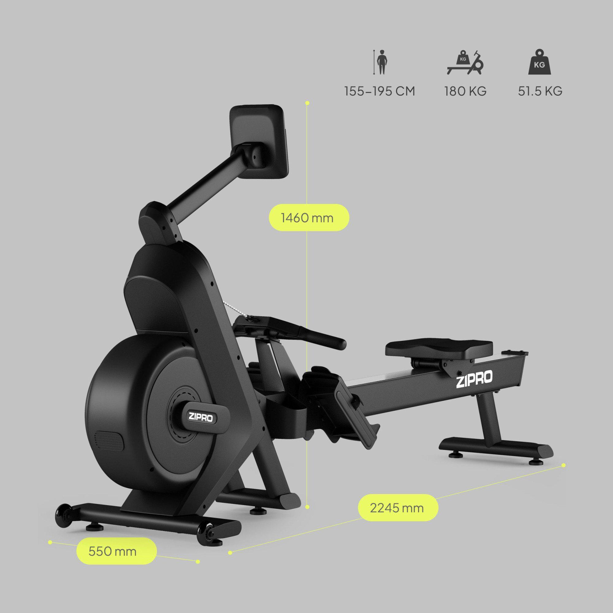 Веслувальний тренажер Zipro Power 10 Чорний (441464) - фото 8 Веслувальний тренажер Zipro Power 10 Чорний (441464) - фото 8